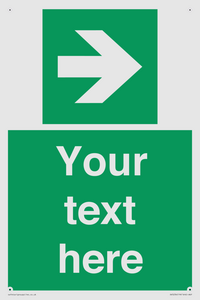 Custom Arrow Right Sign